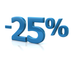 25 % Rabatt